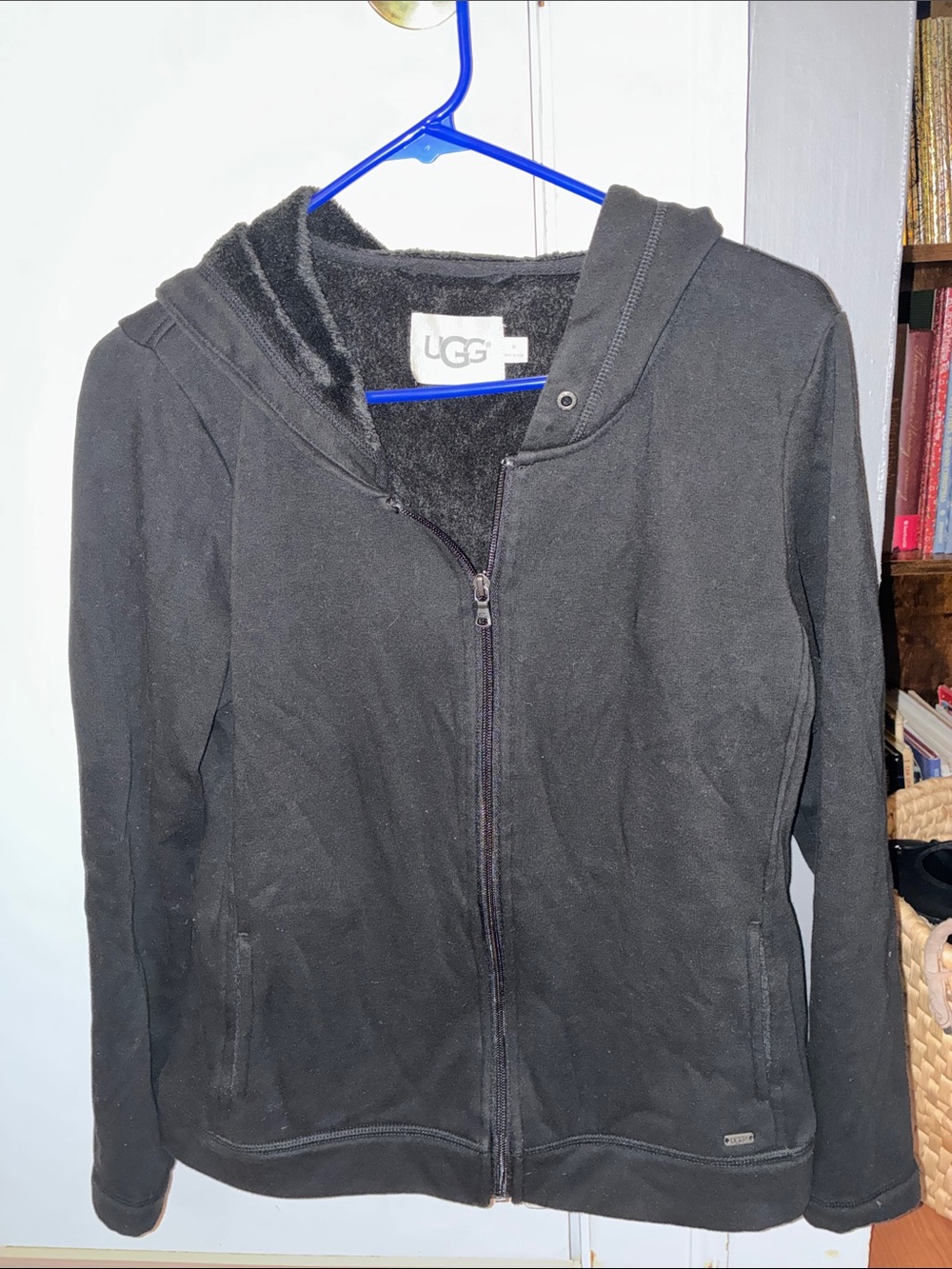 UGG Zip Up Hooded Sweatshirt w/ Fuzzy Inside
